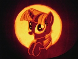 Size: 1080x810 | Tagged: safe, twilight sparkle, g4, carving, craft, jack-o-lantern, photo, pumpkin