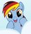 Size: 180x202 | Tagged: safe, rainbow dash, pegasus, pony, g4, female, german dash, mare