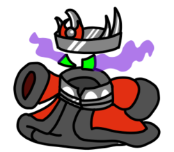 Size: 314x275 | Tagged: safe, artist:krabbshack, king sombra, g4, season 3, cosplay, crystal king, palette swap, paper mario, season 3 villain, simple background, transparent background