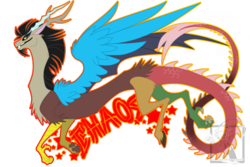 Size: 1024x683 | Tagged: safe, artist:shadow-of-destiny, discord, draconequus, g4, lord of chaos, male, simple background, transparent background