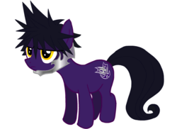 Size: 550x400 | Tagged: safe, earth pony, pony, disney, kingdom hearts, ponified, simple background, solo, transparent background, vanitas