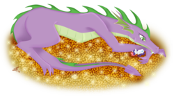 Size: 900x529 | Tagged: safe, artist:axelsmile, rarity, spike, dragon, g4, female, interspecies, male, older, ship:sparity, shipping, simple background, straight, transparent background