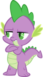 Size: 588x1050 | Tagged: safe, artist:superelectrogirl98, spike, dragon, g4, simple background, solo, spike is not amused, transparent background, unamused, vector
