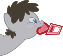 Size: 900x802 | Tagged: dead source, safe, artist:lockiesajt, truffle shuffle, earth pony, pony, g4, card, colt, male, simple background, solo, transparent background, vector