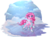 Size: 1318x988 | Tagged: safe, artist:kittehkatbar, pinkie pie, earth pony, pony, g4, blushing, clothes, cloud, cute, diapinkes, female, ice, ice skates, ice skating, scarf, simple background, snow, solo, transparent background, winter