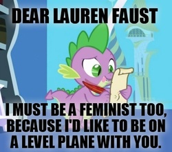 Size: 436x386 | Tagged: safe, edit, edited screencap, screencap, spike, dragon, friendship is magic, g4, caption, lauren faust, letter, male, meme, quill, scroll, spike's love letters, tongue out, twilight's canterlot home, window