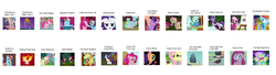 Size: 4500x1230 | Tagged: safe, apple bloom, applejack, cheerilee, derpy hooves, fluttershy, lyra heartstrings, pinkie pie, rainbow dash, rarity, scootaloo, shoeshine, spike, steven magnet, twilight sparkle, dragon, parasprite, pegasus, pony, rapidash, g4, season 1, 20% cooler, apple, awesome face, clapping, crying, dastardly whiplash, derp, destiny rock, don't feed the parasprite, dumb rock, episodes, female, flutterrage, fluttertree, forever, hoof in mouth, insanity, it is on, mane seven, mane six, mare, meme, oatmeal, pinkamena diane pie, rock, scootachicken, sitting lyra, spikely whiplash, whining, wingless spike, wub, yay