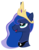 Size: 3500x4495 | Tagged: safe, artist:shani-art, princess luna, alicorn, pony, g4, accessory swap, adventure in the comments, bust, crown, ethereal mane, female, looking up, mare, portrait, simple background, smiling, solo, starry mane, transparent background