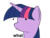 Size: 2000x1500 | Tagged: artist needed, safe, twilight sparkle, pony, unicorn, g4, dot eyes, female, mare, reaction image, simple background, solo, transparent background, unicorn twilight, wat