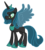 Size: 630x700 | Tagged: safe, artist:stinkek, princess luna, queen chrysalis, changeling, g4, alternate design, female, simple background, solo, transparent background, vector