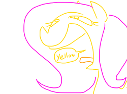 Size: 795x591 | Tagged: safe, artist:weaver, fluttershy, pony, g4, female, one word, simple background, solo, white background