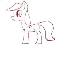 Size: 2000x2000 | Tagged: safe, oc, oc only, pony, high res, monochrome, solo