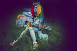 Size: 1280x853 | Tagged: safe, rainbow dash, human, g4, cosplay, irl, irl human, photo, solo