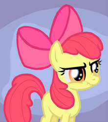 Size: 706x800 | Tagged: safe, artist:arrkhal, apple bloom, earth pony, pony, g4, female, filly, scrunchy face, solo