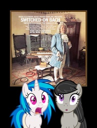 Size: 968x1280 | Tagged: safe, artist:thatsgrotesque, dj pon-3, octavia melody, vinyl scratch, g4