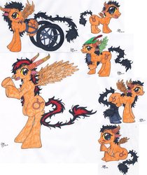 Size: 819x975 | Tagged: safe, artist:animequeen35, homestuck, ponified, tavros nitram