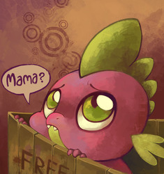 Size: 4800x5100 | Tagged: dead source, safe, artist:snufflin, spike, dragon, g4, absurd resolution, baby, baby dragon, baby spike, cute, dialogue, male, solo, speech bubble, spikabetes