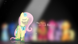 Size: 1920x1080 | Tagged: safe, artist:zoekleinman, applejack, big macintosh, bon bon, fluttershy, pinkie pie, princess luna, rainbow dash, sweetie drops, twilight sparkle, g4, blurry, spotlight, text, wallpaper