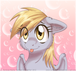 Size: 800x745 | Tagged: safe, artist:inuhoshi-to-darkpen, derpy hooves, pegasus, pony, g4, bubble, cute, female, mare, solo