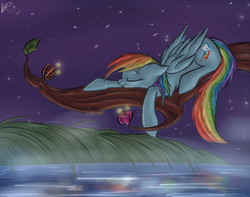 Size: 1800x1420 | Tagged: safe, artist:nos-talgia, rainbow dash, g4, sleeping