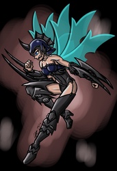 Size: 2133x3111 | Tagged: safe, artist:destinyfreedom, changeling, high res, humanized