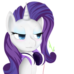Size: 5800x5800 | Tagged: safe, artist:winterrrr, rarity, pony, unicorn, g4, absurd resolution, female, headphones, mare, simple background, solo, transparent background