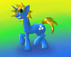 Size: 1280x1024 | Tagged: safe, artist:publiclibraryx, oc, oc only, oc:rush, pony, unicorn