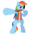 Size: 800x810 | Tagged: safe, artist:nicktoonhero, rainbow dash, g4, pirate, pirate dash, tumblr, wooden sword