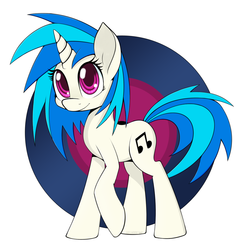 Size: 900x892 | Tagged: safe, artist:helhoof, dj pon-3, vinyl scratch, pony, g4, solo