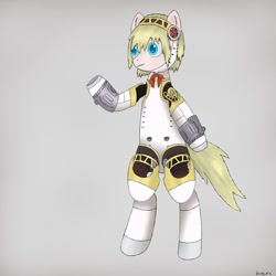 Size: 894x894 | Tagged: safe, artist:brokenfoxfire, aigis, persona, persona 3, ponified