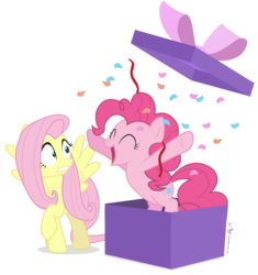 Size: 1200x1275 | Tagged: safe, artist:dm29, fluttershy, pinkie pie, g4, duo, simple background, surprised, transparent background, vector