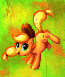 Size: 658x788 | Tagged: safe, artist:c-puff, applejack, earth pony, pony, g4, female, solo