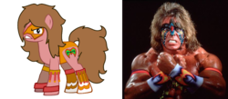 Size: 882x386 | Tagged: safe, artist:kuren247, comparison, ponified, the ultimate warrior