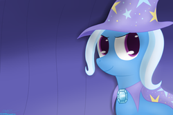 Size: 3000x2000 | Tagged: safe, artist:mikoruthehedgehog, trixie, pony, unicorn, g4, female, high res, mare, smiling