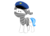 Size: 500x364 | Tagged: safe, artist:roelpo, pony, hat, homestuck, mailmare hat, peregrine mendicant, ponified, simple background, solo, transparent background