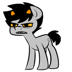 Size: 500x500 | Tagged: safe, homestuck, karkat vantas, ponified