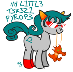 Size: 500x494 | Tagged: safe, homestuck, ponified, scalemate, terezi pyrope