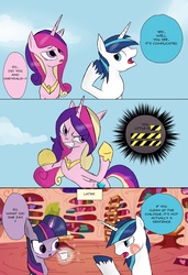 Size: 1500x2194 | Tagged: safe, artist:juanrock, princess cadance, shining armor, twilight sparkle, g4, comic