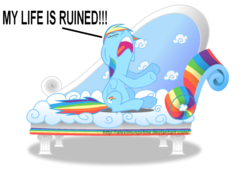 Size: 1024x723 | Tagged: safe, artist:aleximusprime, rainbow dash, pony, g4, couch, drama queen, fainting couch, female, simple background, solo, transparent background