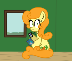 Size: 734x626 | Tagged: safe, artist:terton, carrot top, golden harvest, pony, g4, solo, surprised