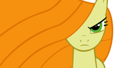 Size: 1280x720 | Tagged: safe, artist:buttsurgeon, carrot top, golden harvest, pony, g4, female, serious face, solo