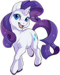 Size: 500x624 | Tagged: safe, artist:kaceymeg, rarity, pony, unicorn, g4, female, horn, mare, simple background, solo, transparent background