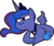 Size: 500x423 | Tagged: safe, artist:egophiliac, princess luna, pony, g4, female, oh you, simple background, solo, transparent background