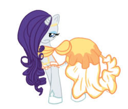 Size: 700x600 | Tagged: safe, artist:anaxboo, rarity, pony, unicorn, g4, alternate hairstyle, clothes, dress, female, simple background, solo, transparent background, wedding dress