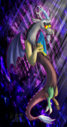 Size: 683x1280 | Tagged: safe, artist:thepipefox, discord, g4, male, solo