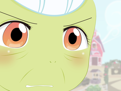 Size: 2675x2009 | Tagged: safe, artist:yuki endo, granny smith, earth pony, anthro, g4, ambiguous facial structure, face, gununu, high res, meme, reaction image