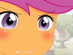 Size: 2675x2009 | Tagged: safe, artist:yuki endo, scootaloo, anthro, g4, ambiguous facial structure, face, gununu, high res, meme, reaction image