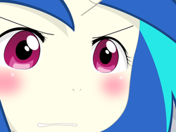 Size: 2675x2009 | Tagged: safe, artist:yuki endo, dj pon-3, vinyl scratch, anthro, g4, ambiguous facial structure, gununu, high res, meme, reaction image, solo