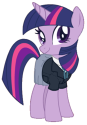 Size: 292x420 | Tagged: safe, artist:ake-xanchez, twilight sparkle, g4, clothes, schoolgirl