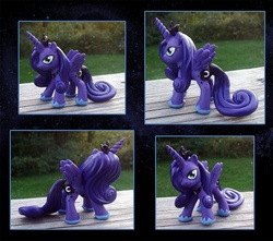 Size: 800x708 | Tagged: safe, artist:kaizerin, princess luna, pony, g4, customized toy, irl, photo, toy